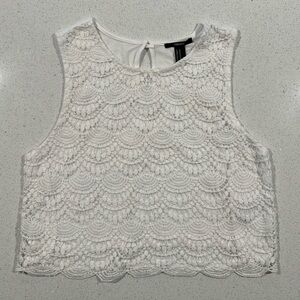 NEW Forever 21 Lace Sleeveless Top Size M